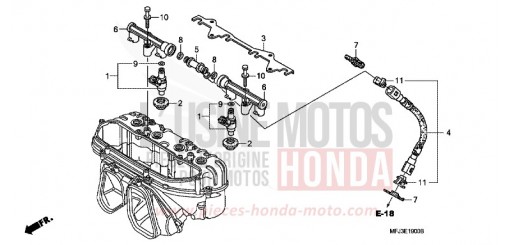 INJECTEUR DE CARBURANT CBR600RR8 de 2008